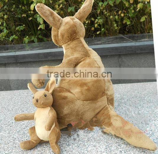 plush toys/custom stuffed and plush kangaroo toy mum and baby/stuffed kangaroo toy