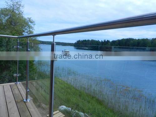 stainless steel glass connector round glass clamp fittings for glass