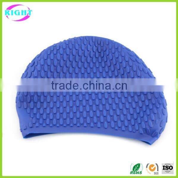 New design waterproof silicone latex swim cap