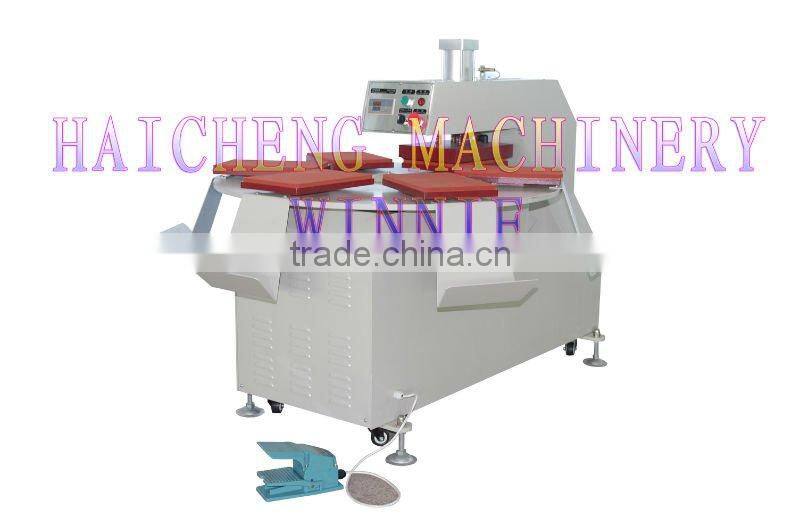 six trays sports wear number heat press machine