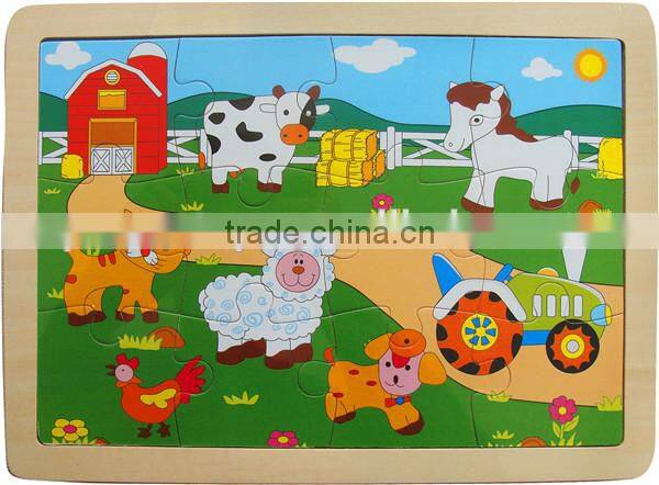 Farm wooden jigsaw puzzle