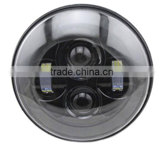 7inch Motorcycle LED Headlight Install For Harley Davidson Hi/Lo Beam Lamp Light