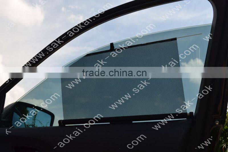 Folding car sunshade, mesh fabric