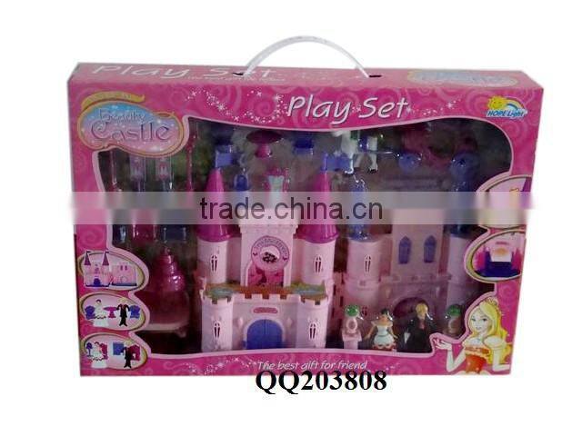Girls beautiful toy castle play set