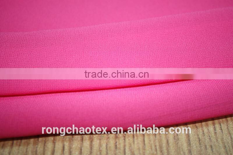 Plastic baroque satin fabric 100% polyester chiffon fabric jubah chiffon with low price