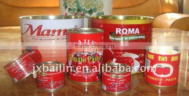 HOT!! 425g canned tomato recipe brix 28-30, easy/normal open,