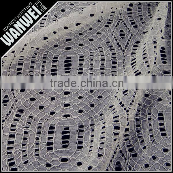 circle style nylon viscose rayarn lace cotton fabric wholsale for dress skirts