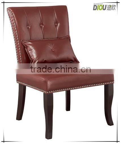 PU antique wood frame leisure chair - 2014 new model (DO-6090)