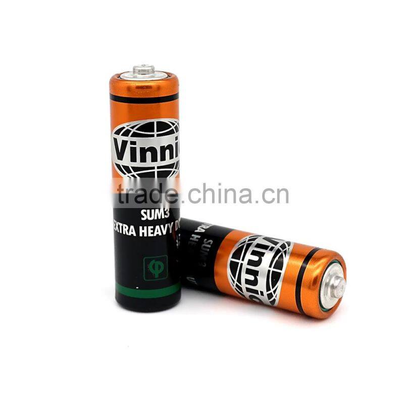 0% Lead Zinc Chloride Dry Battery AA SUM3 battery
