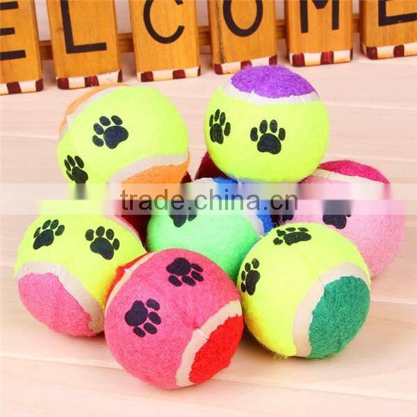 pet cotton tennis pet toy tennis ball factory bulk pet ball