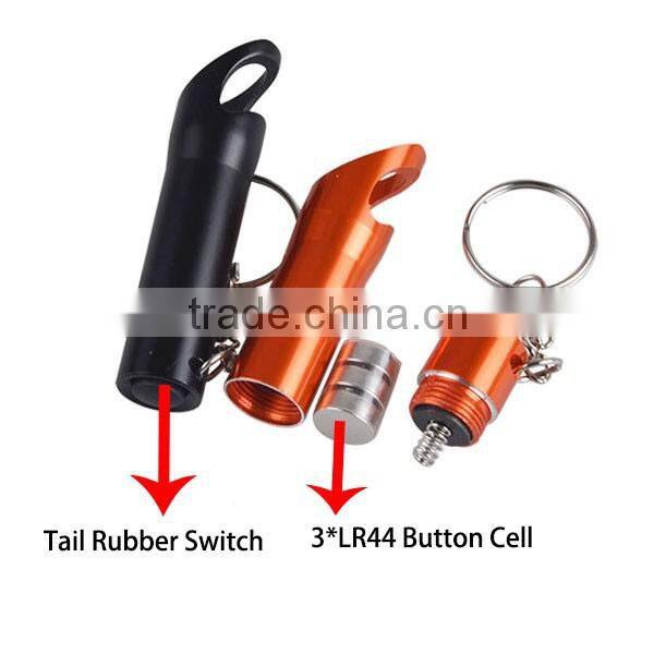 Free printing own logo 3 LEDs bottle opener keychain light promotional keyring gift