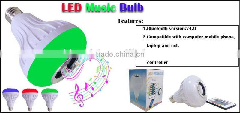 12W RGB LED Bluetooth speaker light dimmable