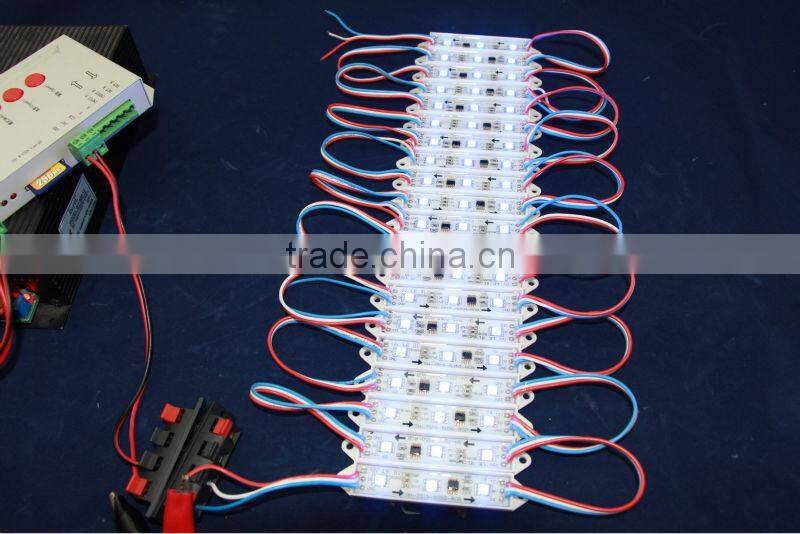 ip67 12v 3leds/module 20pcs/string rectangle 75*15mm full color ws2811 LED Pixels module