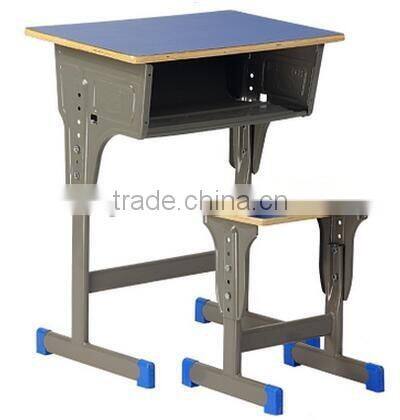 School desk and chair with Square tube school furniture HXZY062