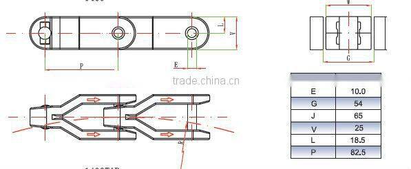 1400 Series Case Conveyor Chains