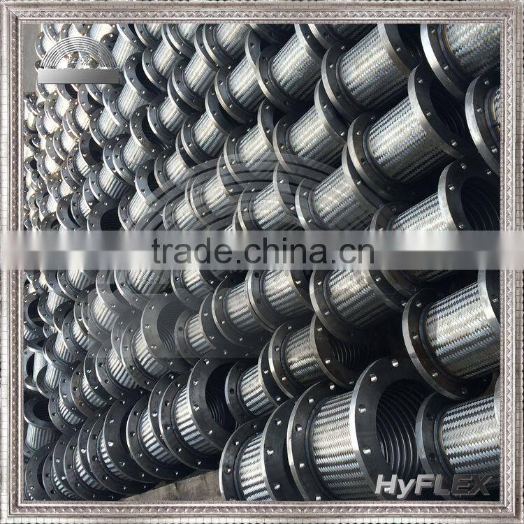Metal Braided Flexible Connector with Flat Faced Flange Connections