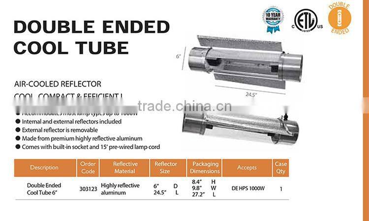 Hydroponic Equipment Industry Honest Supplier Double Ended Cool Tube Hood
