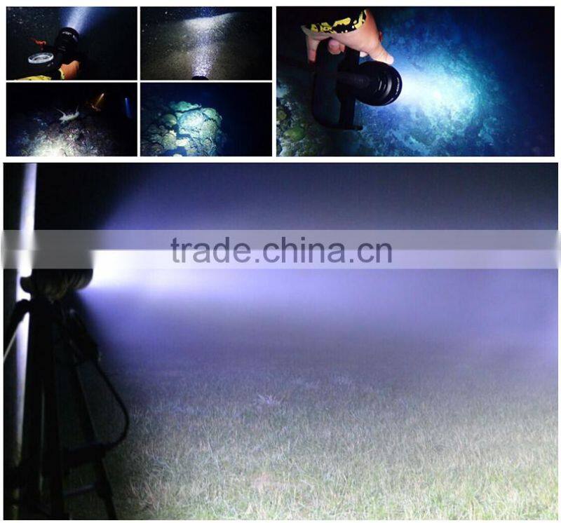 New Arrival Underwater Waterproof IPX8 Dive light LED Canister Flashlight