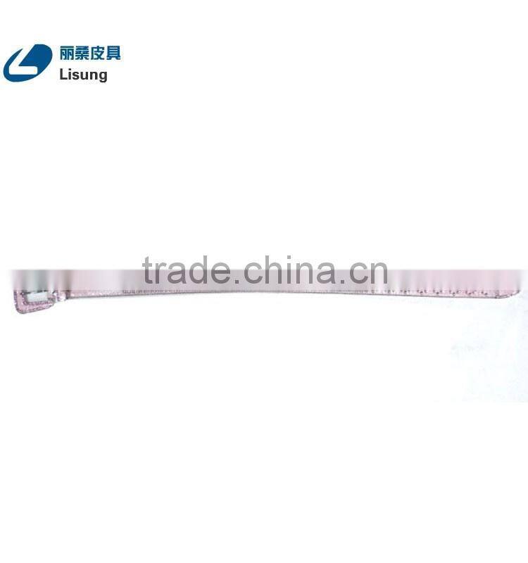 Western Cowgirl Pink Crocodile Leather Rhinestone Diamond Studded Chain Belt