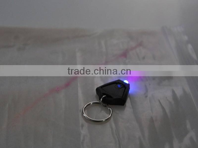 Souvenir High Quality Purple Light UV Keychain LED Flashlight Wholesale