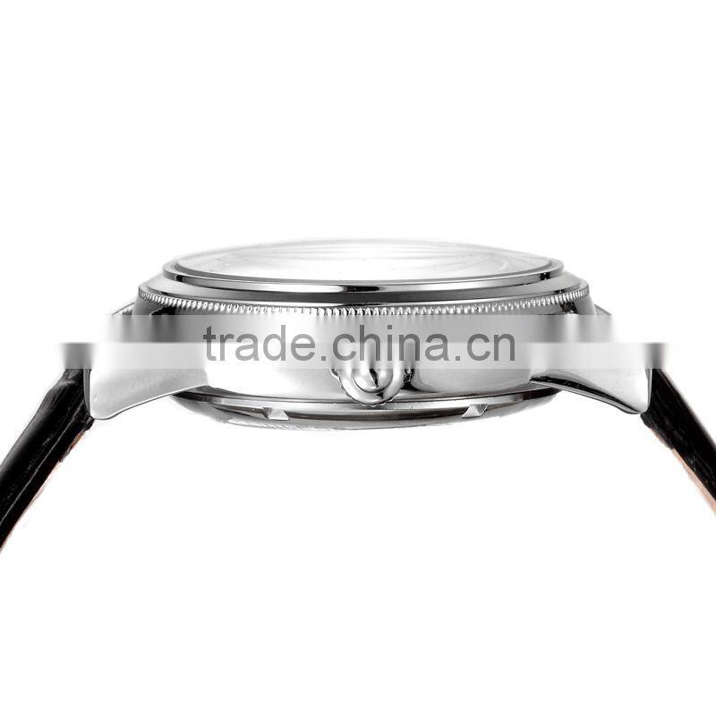 Best Design Fashion Genuine Leather Automatic Mechanical Japan Movt Quartz Watch