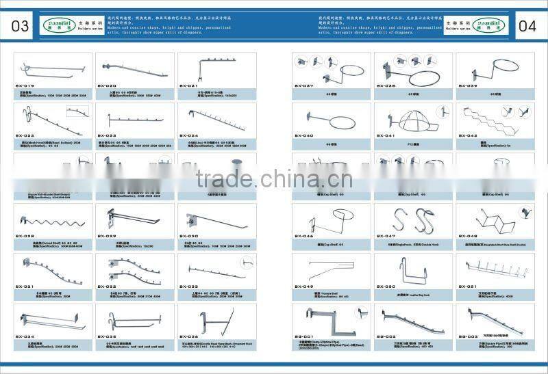 supermarket slatwall display helmets