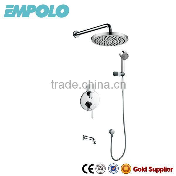 Bathroom Solid Brass Hidden Rain Shower Set with Hand Shower 16 4706