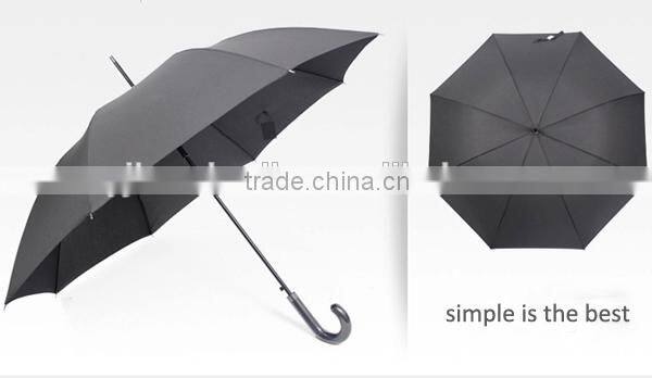 23" Automatic Straight Umbrella with Hook Handle