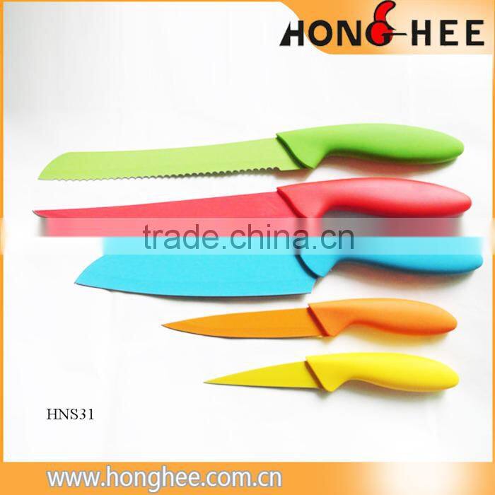 2015 Hot Sale Low Price Non Stick Coating Kitchen Knife Set