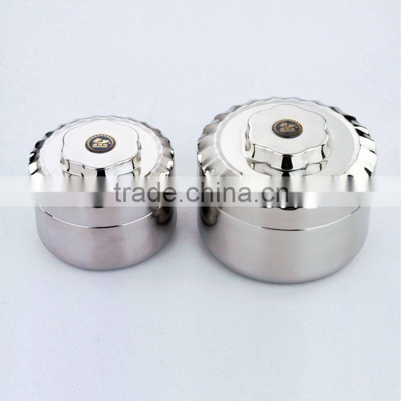201# Stainless Steel Tableware Double-ply warm lunch container