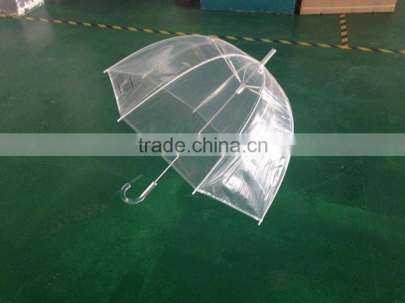 auto open transparent dome 23 inch pvc umbrella