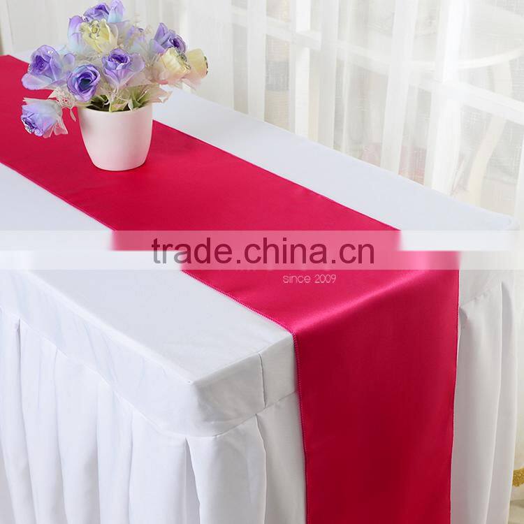 Satin table runner