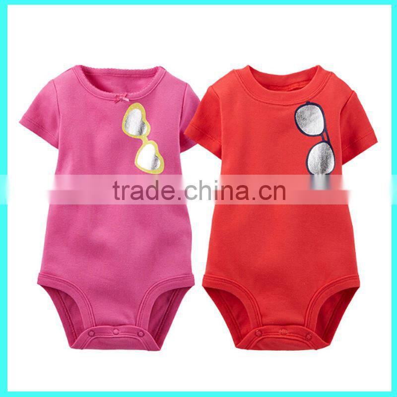 China Comfortable wholesale New born cheaper 100% cotton organic baby romper