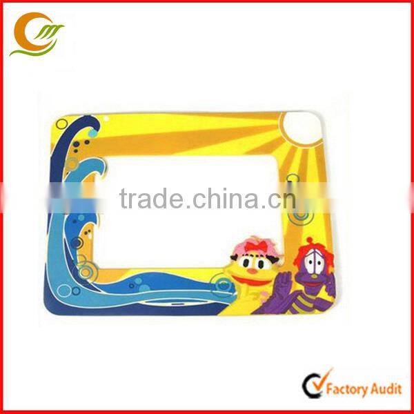 Mini photo frames Heart shaped PVC picture frame with keychain