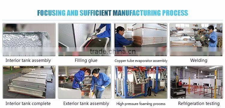 Air cooler with double sliding glass doors for ice cream