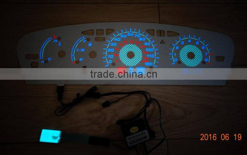 OSRAM material EL Luminous instrument board / EL sheet dashboard / EL panel dashboard