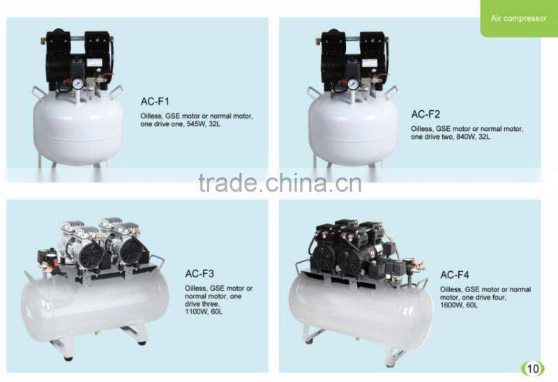 High quality with CE approval Air Compressor dental compressor low price