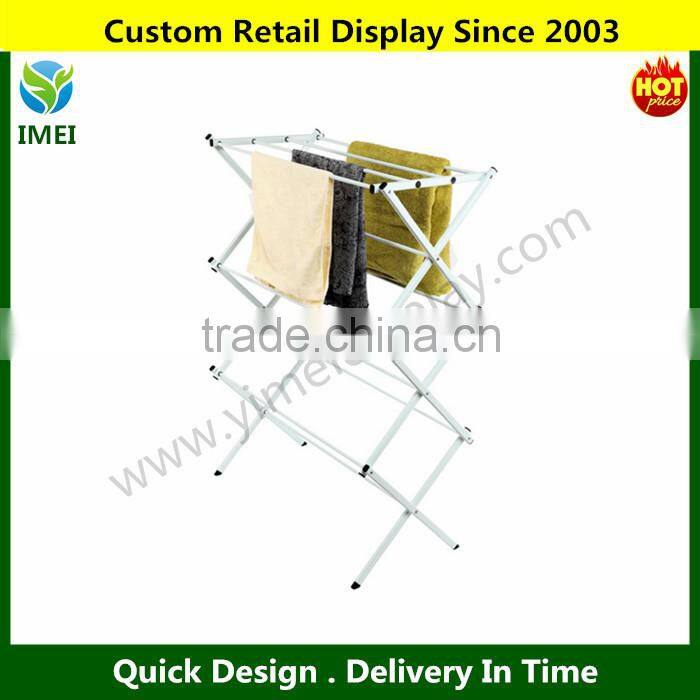 Folding Clothes Drying Rack, Water-resistant and Anti-rust Steel Laundry Drying Rack, 41-inch in Height YM6-282