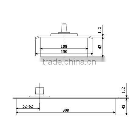 glass door floor springs