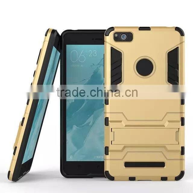Iron-Bear Stand Rugged Hybrid Armor Phone Case Back Cover For Xiaomi Mi4c