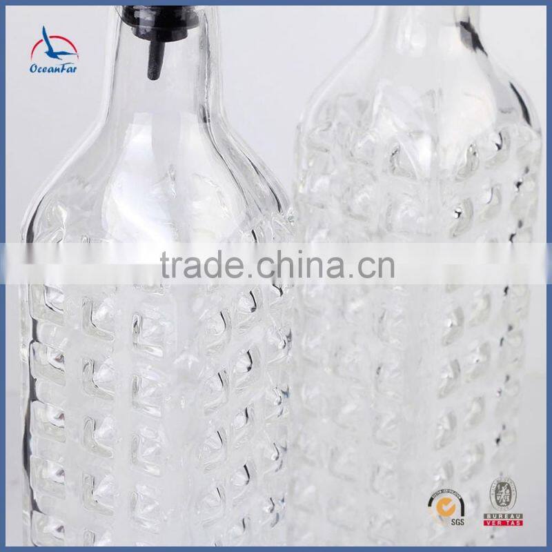 High Quality Olive Oil Glass Bottle Clear Glass Oil And Vinegar Bottle