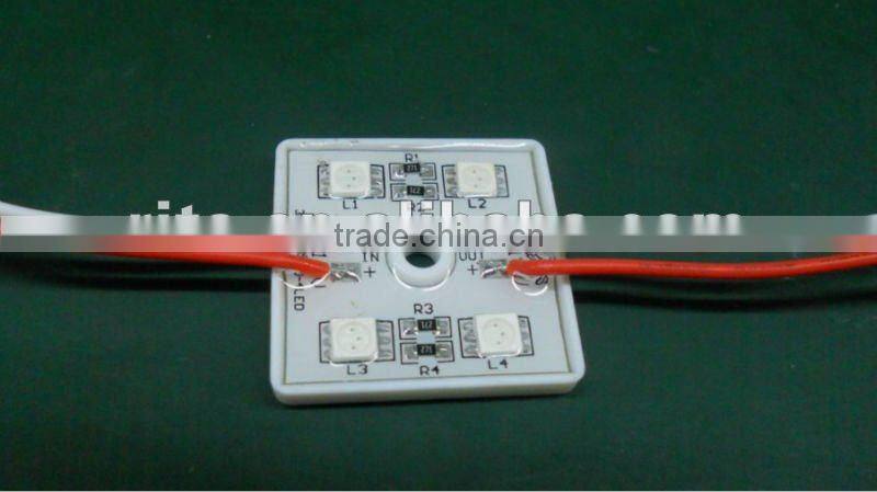 5050 SMD LED module,with plastic case,RED color,DC12V,20pcs a string