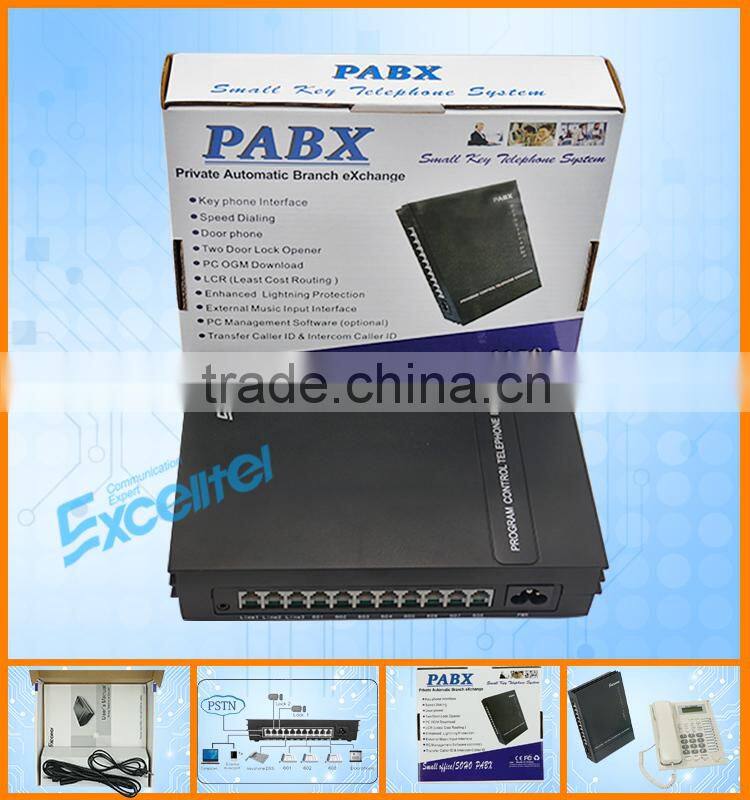 Excelltel /PABX/key telephone system /mini PBX /MK308 3 CO line 8 extension
