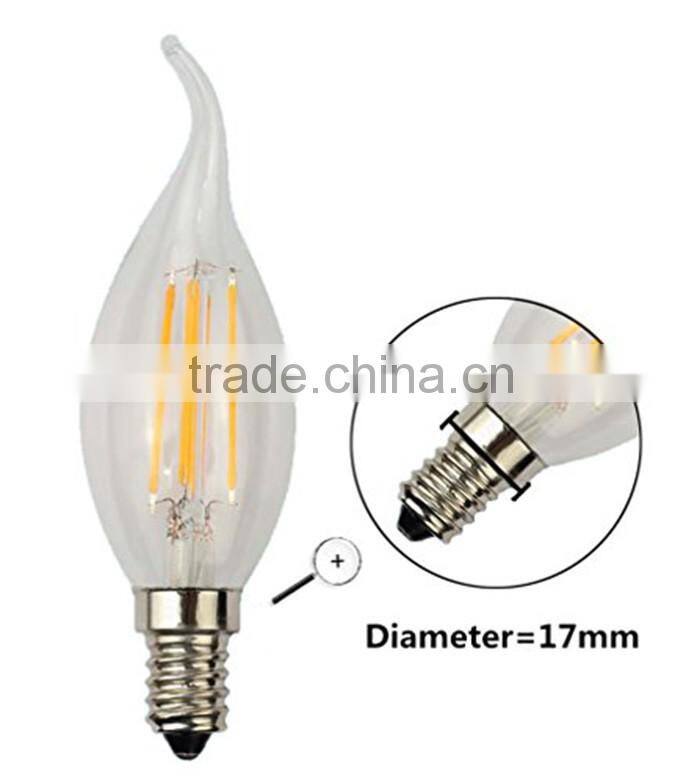 C35 360 degree led filament bulb 6w led filament bulb