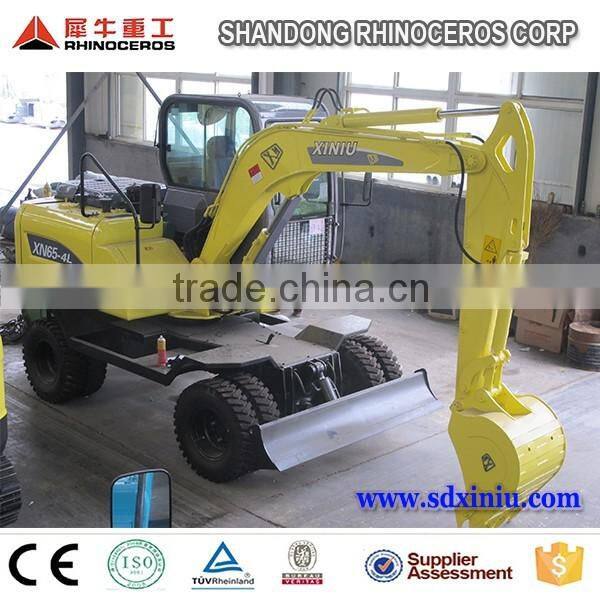 excavator machine with spare parts,new wheel excavator