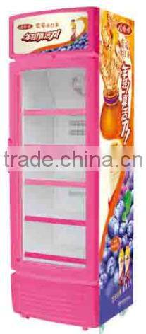 commercial supermarket glass door beer display cooler