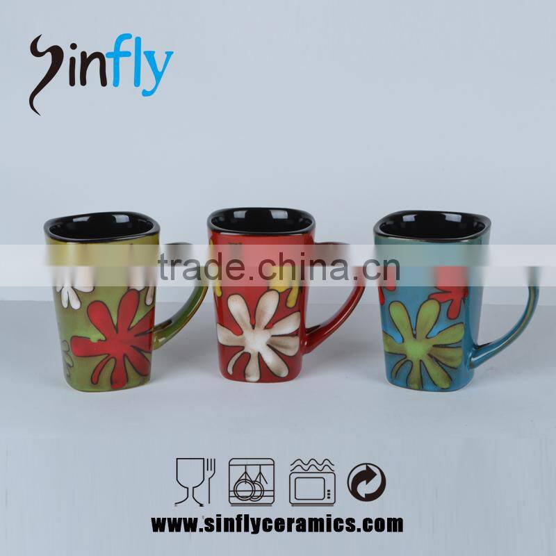 2015 reaction glaze cheap promotion cup ceramic cup