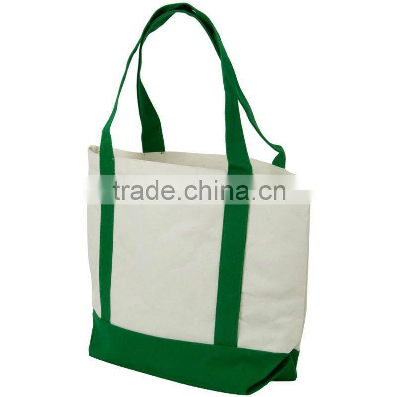 Promotional canvas tote shopping bag