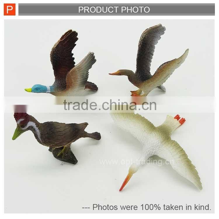 Mini plastic vivid model bird toys set