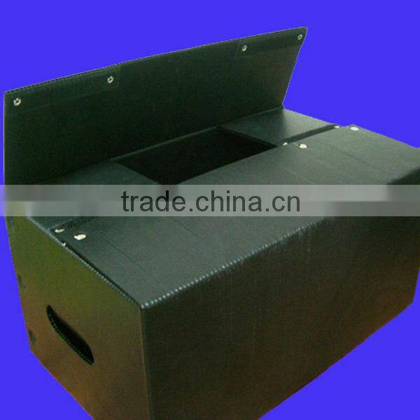 Black Antistatic corrugated pp box ,correx box ,pp hollow sheet box